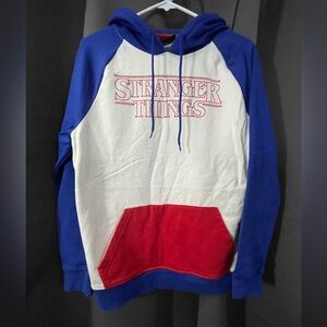 Stranger Things Blue and Red Hoodie